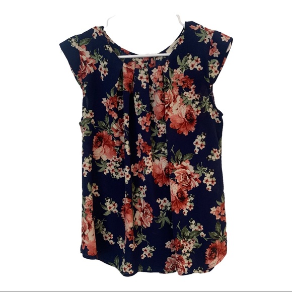 Meraki Medium Blouse Flowy Floral Cottagecore - Picture 1 of 7